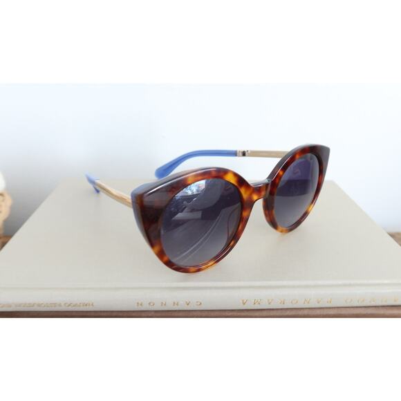Kate Spade Norina Havana Blue Cat Eye with Blue Gradient Lens - Picture 1 of 8